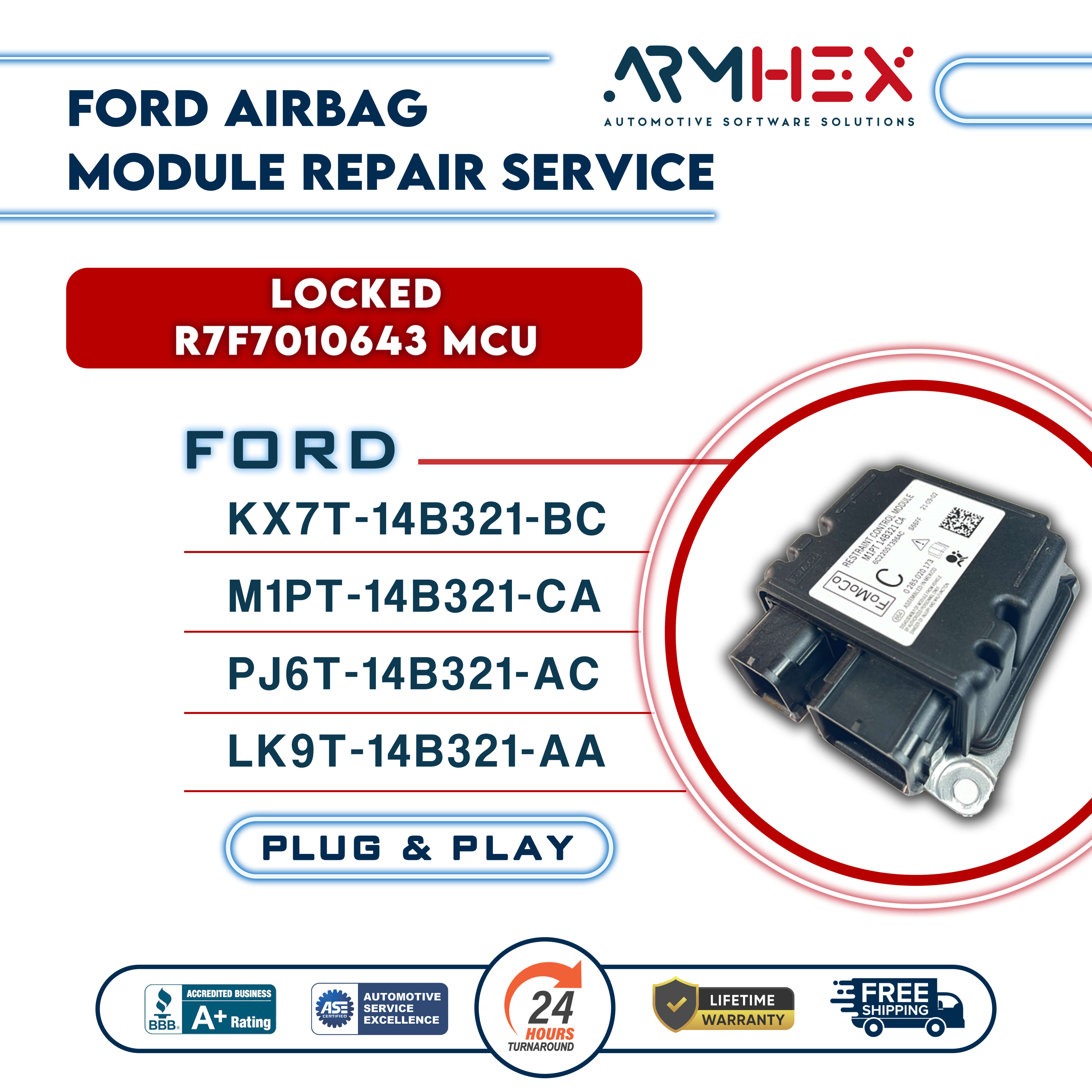 Ford Airbag Module Reset Locked | ARMHEX